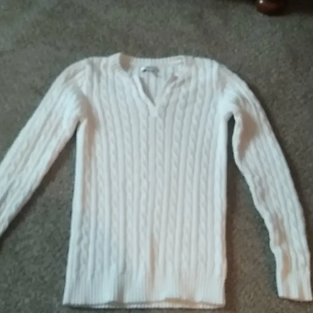 🤠Like New Croft & Barrow V Neck Sweater SZ XS